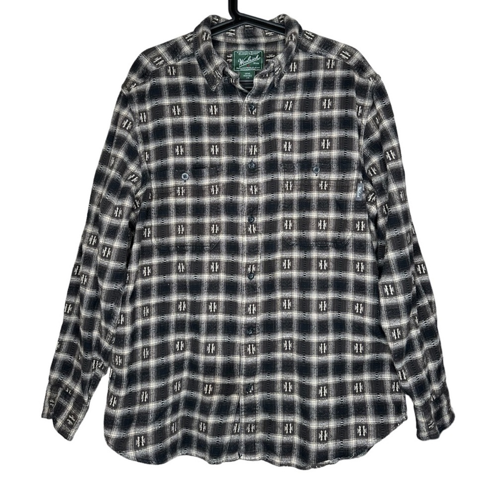 Woolrich Flannel Button Down Shirt Large